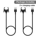 Fitbit Charge 3/4 USB Charging Cable Clip - 2-Pack