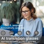 Flexible AI Smart Glasses with 160 Language Translation