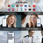 Bluetooth AI Translation Glasses - 160+ Languages