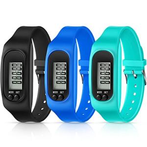 Silicone Fitness Tracker Watch Set for Activity