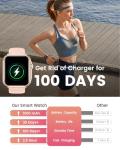 Banlvs Smart Watch: 100-Day Battery, Fitness Tracker