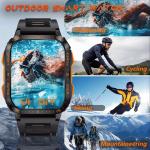 Waterproof Fitness Smartwatch with Bluetooth and AI