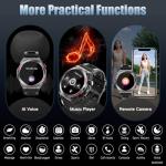 Tactical Smartwatch with Heart Rate and Call Features