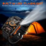 Waterproof Fitness Smartwatch with Bluetooth and AI