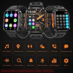 Waterproof Fitness Smartwatch with Bluetooth and AI