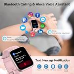 Alexa Smart Watch with Fitness Tracker and Call Function