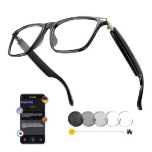 AI Bluetooth Translation Smart Glasses with Speakers