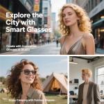 AI Bluetooth Translation Smart Glasses with Speakers