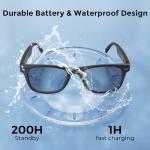 Domhong AI Smart Glasses with Bluetooth Translation