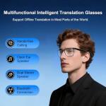 AI Bluetooth Translation Smart Glasses with Speakers