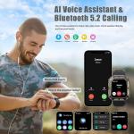 2024 Military Fitness Tracker Blood Pressure Smart Watch