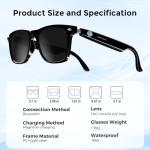 Domhong AI Smart Glasses with Bluetooth Translation