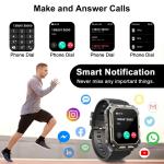 2024 Military Fitness Tracker Blood Pressure Smart Watch