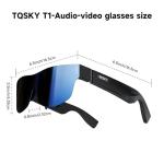 TQSKY T1 AR Smart Glasses with Blue Lens