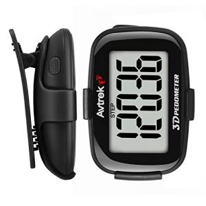 AVTREK 3D Clip-On LED Pocket Pedometer