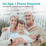 Waterproof Fitness Pedometer Watch for Seniors