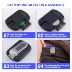 PULIVIA Clip-On 3D Pedometer for Walking