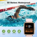 Waterproof Fitness Tracker Watch with Heart Rate Monitor