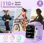 2025 Smartwatch with Alexa, Fitness Tracker, IP68 Waterproof