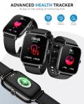 Waterproof Smart Watch with Call, Fitness Tracker