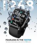 Waterproof Smart Watch with Call, Fitness Tracker