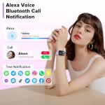 2025 Smartwatch with Alexa, Fitness Tracker, IP68 Waterproof