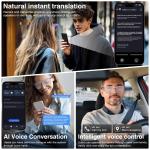 KVSJU AI Smart Glasses with Bluetooth and Translation