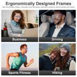 KVSJU AI Smart Glasses with Bluetooth and Translation