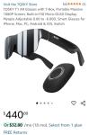 TQSKY T1 AR Glasses with 1080P Screen