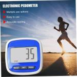 Blue Clip-On LCD Pedometer for Steps and Calories