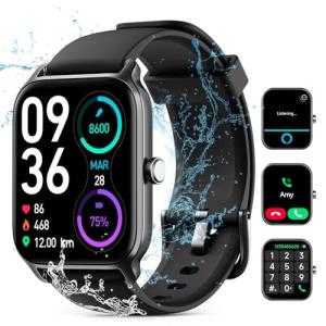 2025 Smartwatch with Alexa, Fitness Tracker, IP68 Waterproof