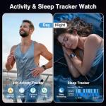 2025 Smartwatch with Alexa, Fitness Tracker, IP68 Waterproof