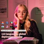 AI Smart Glasses with Real-Time Translation and Bluetooth