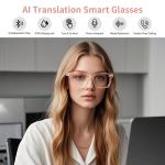 AI Smart Glasses with Real-Time Translation and Bluetooth