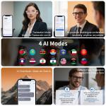 AI Smart Glasses with Translator and Photochromic Lenses
