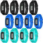 Geyoga 12 Pcs Silicone Step Tracker Bracelet