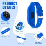 Geyoga 12 Pcs Silicone Step Tracker Bracelet