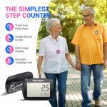 3D Pedometer Step Counter with Clock and Clip