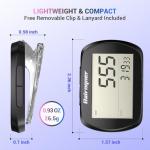 3D Pedometer Step Counter with Clock and Clip