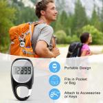 Accurate 3D Pedometer with Carabiner Step Tracker