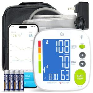 Bluetooth Blood Pressure Monitor with App Compatibility