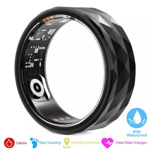Waterproof Smart Ring with Heart Rate Monitor
