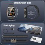 Tactical Waterproof Smart Watch Health Tracker for Men
