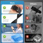 Smart Watch, 1.85" HD Smartwatch for Men Women (Answer/Make Calls), Fitness Watch with Heart Rate/Sleep/IP68 Waterproof/120+ Sports Modes, Pedometer, Android Smart Watch for Android iOS (Black)