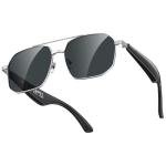 Smart AI Glasses with 100+ Language Translation, Bluetooth 5.4 Glasses with Chat GPT, Blue Light Filtering Lenses with Lightweight Metal Frame Sunglasses, Smart Glasses for Men Women Travel Business