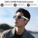 AI Smart Glasses for Men & Women, AI-Powered By Live Recording/Simultaneous Interpretation/Real-Time Translation, Noise Reduction, Translation Glasses with Photochromic Lenses, Support 160+ Languages