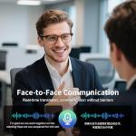 AI Smart Glasses for Men & Women, AI-Powered By Live Recording/Simultaneous Interpretation/Real-Time Translation, Noise Reduction, Translation Glasses with Photochromic Lenses, Support 160+ Languages