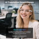 AI Smart Glasses for Men & Women, AI-Powered By Live Recording/Simultaneous Interpretation/Real-Time Translation, Noise Reduction, Translation Glasses with Photochromic Lenses, Support 160+ Languages