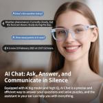 AI Smart Glasses for Men & Women, AI-Powered By Live Recording/Simultaneous Interpretation/Real-Time Translation, Noise Reduction, Translation Glasses with Photochromic Lenses, Support 160+ Languages