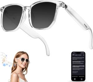 AI Smart Glasses with Chat GPT,Bluetooth Glasses with 150+ Translation,Smart Gla